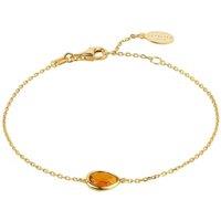 Latelita Women's Pisa Mini Teardrop Bracelet Gold Citrine in Yellow