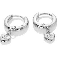 Hot Diamonds Women's Heart Earrings in Silver | Size: 9