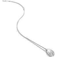 Hot Diamonds Women's Sprtiz White Topaz Pendant in Silver | Size: 45 cm