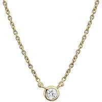 Created Brilliance Women's Felicity Yellow Gold Diamond Necklace | Size: 18 inches