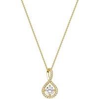 Created Brilliance Women's Kirsty Yellow Gold Lab Grown Diamond Necklace | Size: 18 inches