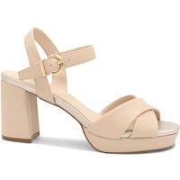 Paradox London Women's 'Leya' Platform Sandals in Nude | Size: 8