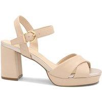 Paradox London Women's 'Leya' Platform Sandals in Nude | Size: 9
