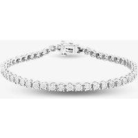 T.H.Baker Women's Sterling Silver 1.00ct Diamond Tennis Bracelet TH0122520 | Size: 7 inches