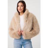 Pink Vanilla Women's Stone Crop Fur Jacket | Size: Large