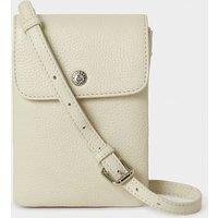OSPREY LONDON Women's The Madison Leather Phone Bag in Stone
