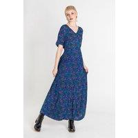 Enorsia Women's Paisley Tiered Maxi Dress in Green | Size: 12