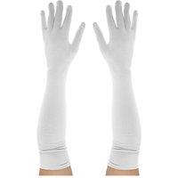 I Love Fancy Dress Women's Long White Gloves - Satin | Size: 24 Pack