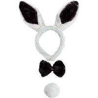 I Love Fancy Dress Women's Black Bunny Set - Ears, Tie & Tail | Size: 24 Pack