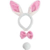 I Love Fancy Dress Women's Pink Bunny Set - Ears, Tie & Tail | Size: 24 Pack