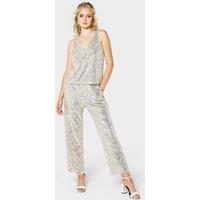 GWD by GEORGE W. DAVIES Women's GWD Sequin Trousers in Silver | Size: 10