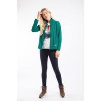 Weird Fish Women's Charl Textured Full Zip Fleece in Turquoise | Size: 22