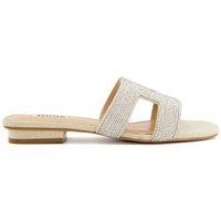 Dune London Women's 'Loupe' Sliders in Metallics | Size: 4