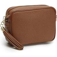 Elie Beaumont Women's Crossbody Tassel Bag in Tan