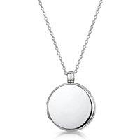 LOVELOX Lockets Women's Round Personalised Locket in Silver