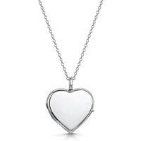 LOVELOX Lockets Women's Heart Personalised Locket in Silver