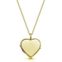 LOVELOX Lockets Women's Heart Personalised Locket in Gold