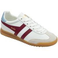 Gola Classics Women's 'Torpedo Leather' Lace-Up Trainers in White | Size: 8