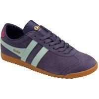 Gola Classics Women's 'Bullet Suede' Lace-Up Trainers in Plum | Size: 3