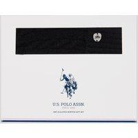 U.S. POLO ASSN. Women's Signature Cable Knit Beanie & Gloves Set in Black