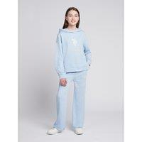 U.S. POLO ASSN. Women's Brushed Back Hoodie & Jogger Set in Baby Blue | Size: 15-16 Years