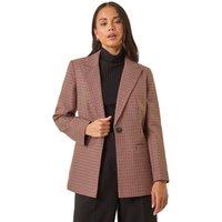 Roman Women's Petite Houndstooth Blazer | Size: 14