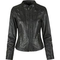 Eastern Counties Leather Women's Standing Collar Jacket in Black | Size: 20