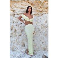LEMONLUNAR Women's The Melina Lace Maxi Dress in Green | Size: Medium