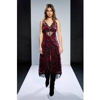 RUNWAY 1.8.1.8 Women's Lace Slip Dress in Pink | Size: 12