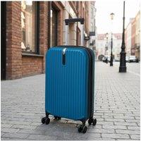 SHEONLY 20-Inch Foldable Travel Suitcase in Blue