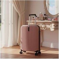 SHEONLY 20-Inch Foldable Travel Suitcase in Pink
