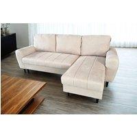DS Living Sienna 3 Seater Left Hand Facing Storage Sofa Bed in Beige