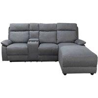 DS Living Sorento Recline Left Hand Corner 3 Seater Fabric Sofa in Grey