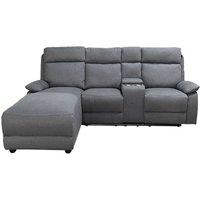 DS Living Sorento Recline Right Hand Corner 3 Seater Fabric Sofa in Grey