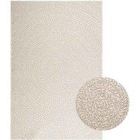 Berkfield Home Rug ZIZUR Cream 140x200 cm Jute Look Indoor & Outdoor | Size: Medium