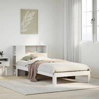 Berkfield Home Bookcase Bed without Mattress White 90x190 cm Single Solid Wood Pine