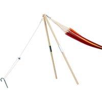 Amazonas Madera Wooden Single Hammock Stand in Clear