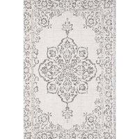 THE RUGS Indoor Outdoor Rug Tilos Vintage Oriental Polypropylene Durable in Grey | Size: 240 cm x 340 cm