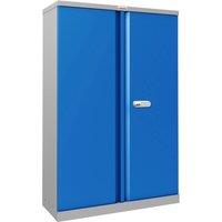 Phoenix Safe Company Steel Storage Cupboard Grey & Blue with Electronic Lock, SCL1491GBE | Size: 140 cm x 100 cm