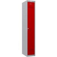 Phoenix Safe Company Personal Locker Grey Body/Red Door with Key Lock, PL1130GRK, 242L | Size: 180 cm x 100 cm