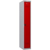 Phoenix Safe Company Personal Locker in Grey/Red with Combination Lock, PL1130GRC in Grey | Size: 180 cm x 100 cm