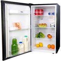 SIA 48cm Black Freestanding 91L Under Counter Larder Fridge LFS01BL