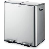 Tower Recycling Pedal Pin, 40L, Stainless Steel T838022SS in Metallic Silver | Size: A