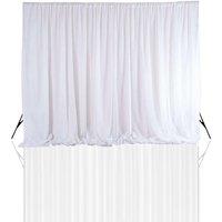 Neel Blue 150GSM Ice Silk Thicker Backdrop - 3x9 Metres in White
