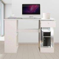 Kelvenix Computer Desk H Shaped PC Laptop Gaming Table in White