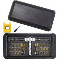 VOGREX 30 in 1 Magnetic Screwdriver Set Multi Bit Ratchet in Gold