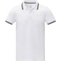 Elevate Men's Amarago Short-Sleeved Polo Shirt in White | Size: XL