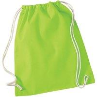 Westford Mill Men's Cotton Drawstring Bag in Lime