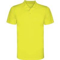ROLY Men's Monzha Short-Sleeved Polo Shirt in Yellow | Size: 2XL