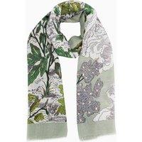 Sarta Women's Emery Lightweight Floral Scarf in Green